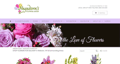 Desktop Screenshot of hegedornsflowershop.net